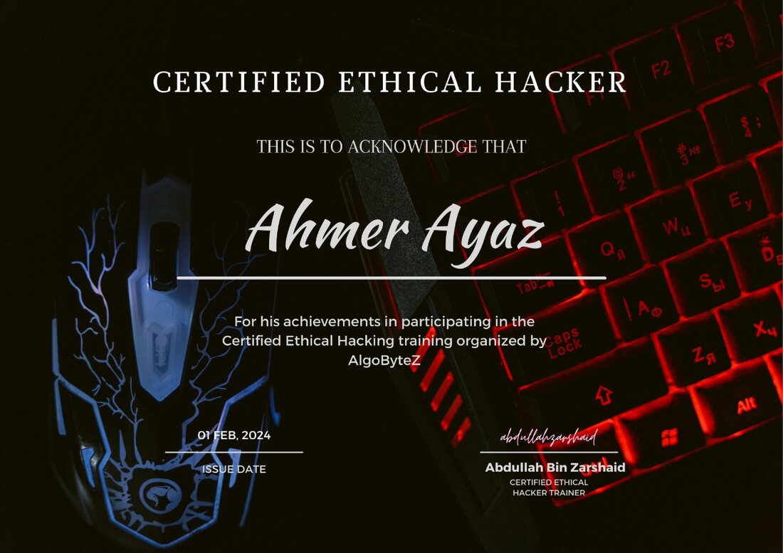 CEH Training Certificate